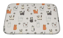 Load image into Gallery viewer, Bath Mat, Funny Cartoon Cats Pattern