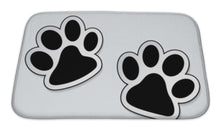 Load image into Gallery viewer, Bath Mat, Dog Pattern Animal Paw Prints Icons With Shadow Effect