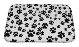 Bath Mat, Dog Footprint