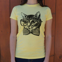 Load image into Gallery viewer, Nerd Cat T-Shirt (Ladies)
