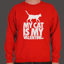 Load image into Gallery viewer, My Cat Is My Valentine Sweater (Mens)
